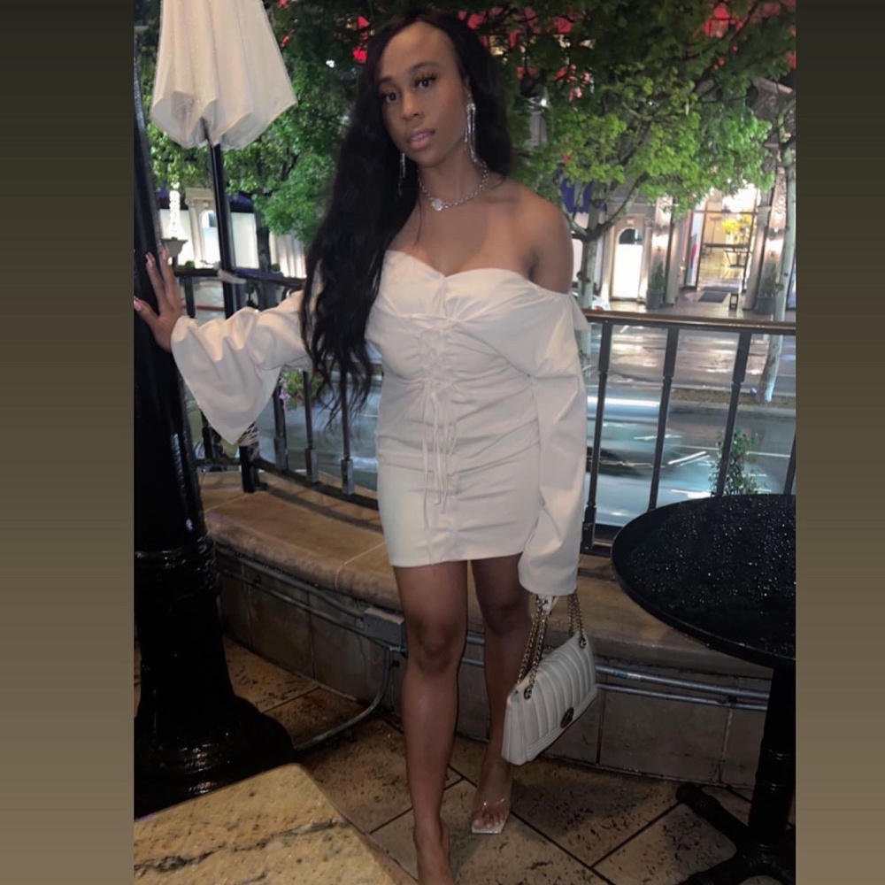 Strapless Cream dress